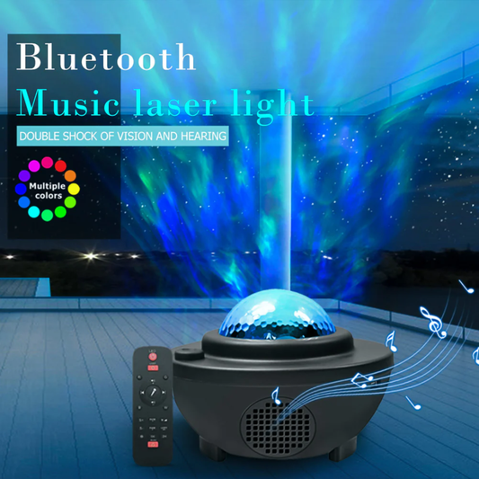 Galaxy Light Projector with Bluetooth Speaker – Starry Sky LED Lamp for Relaxation, Sleep & Party Ambience