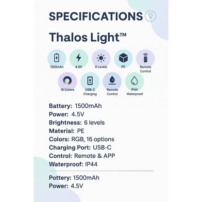 Portable Outdoor Smart RGB Lamp – Rechargeable Cordless Table Light, Water-Resistant Ambient Lamp for Home, Patio & Camping