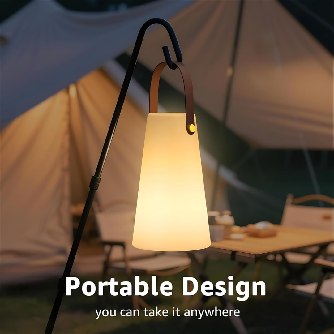 Portable Outdoor Smart RGB Lamp – Rechargeable Cordless Table Light, Water-Resistant Ambient Lamp for Home, Patio & Camping