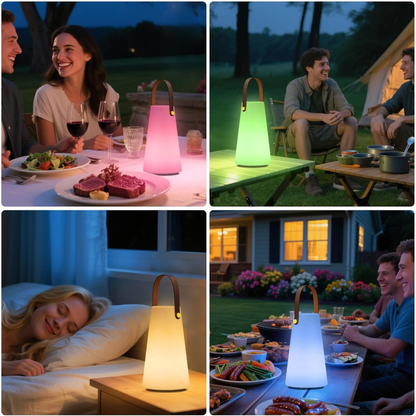 Portable Outdoor Smart RGB Lamp – Rechargeable Cordless Table Light, Water-Resistant Ambient Lamp for Home, Patio & Camping